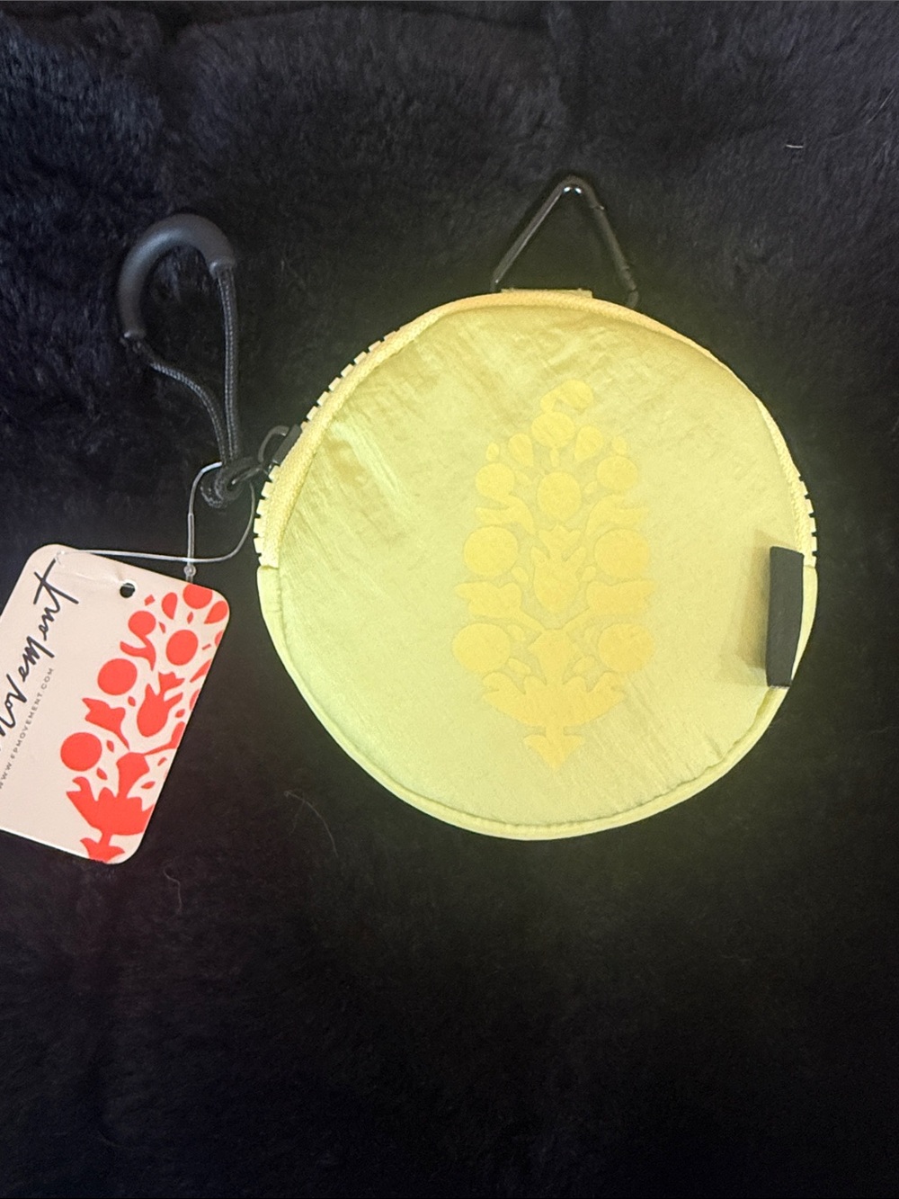 FP Movement Round Pouch in Sour Citrus NWT